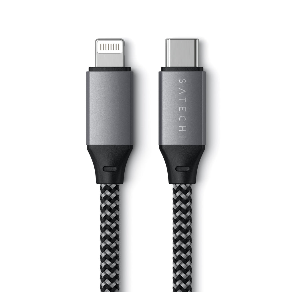 Satechi – USB-C - Lightning kábel (25 cm) - Asztroszürke - iSTYLE HU