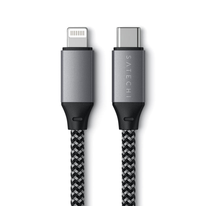 Satechi – USB-C - Lightning kábel (25 cm) - Asztroszürke - iSTYLE HU