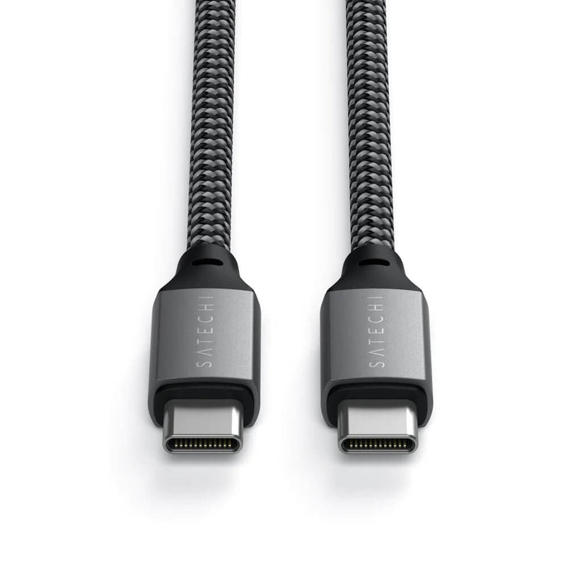 Satechi – USB-C - USB-C 100W töltőkábel 2M - fekete, szürke - iSTYLE HU