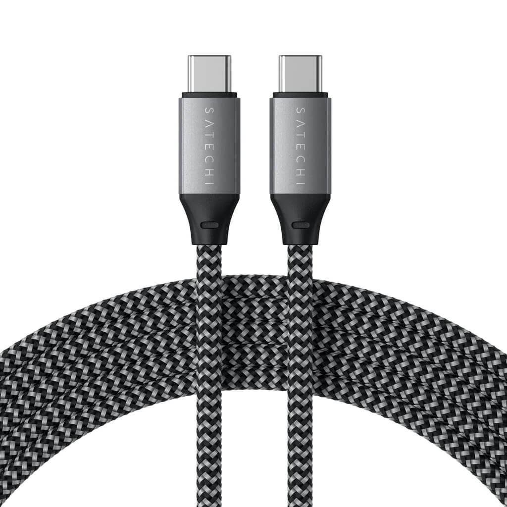 Satechi – USB-C - USB-C 100W töltőkábel 2M - fekete, szürke - iSTYLE HU