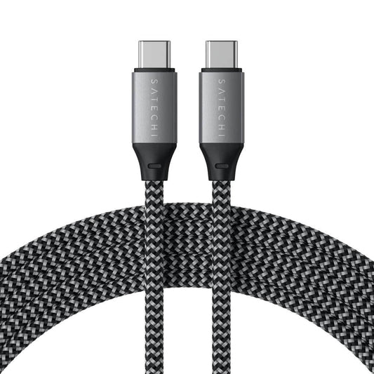 Satechi – USB-C - USB-C 100W töltőkábel 2M - fekete, szürke - iSTYLE HU
