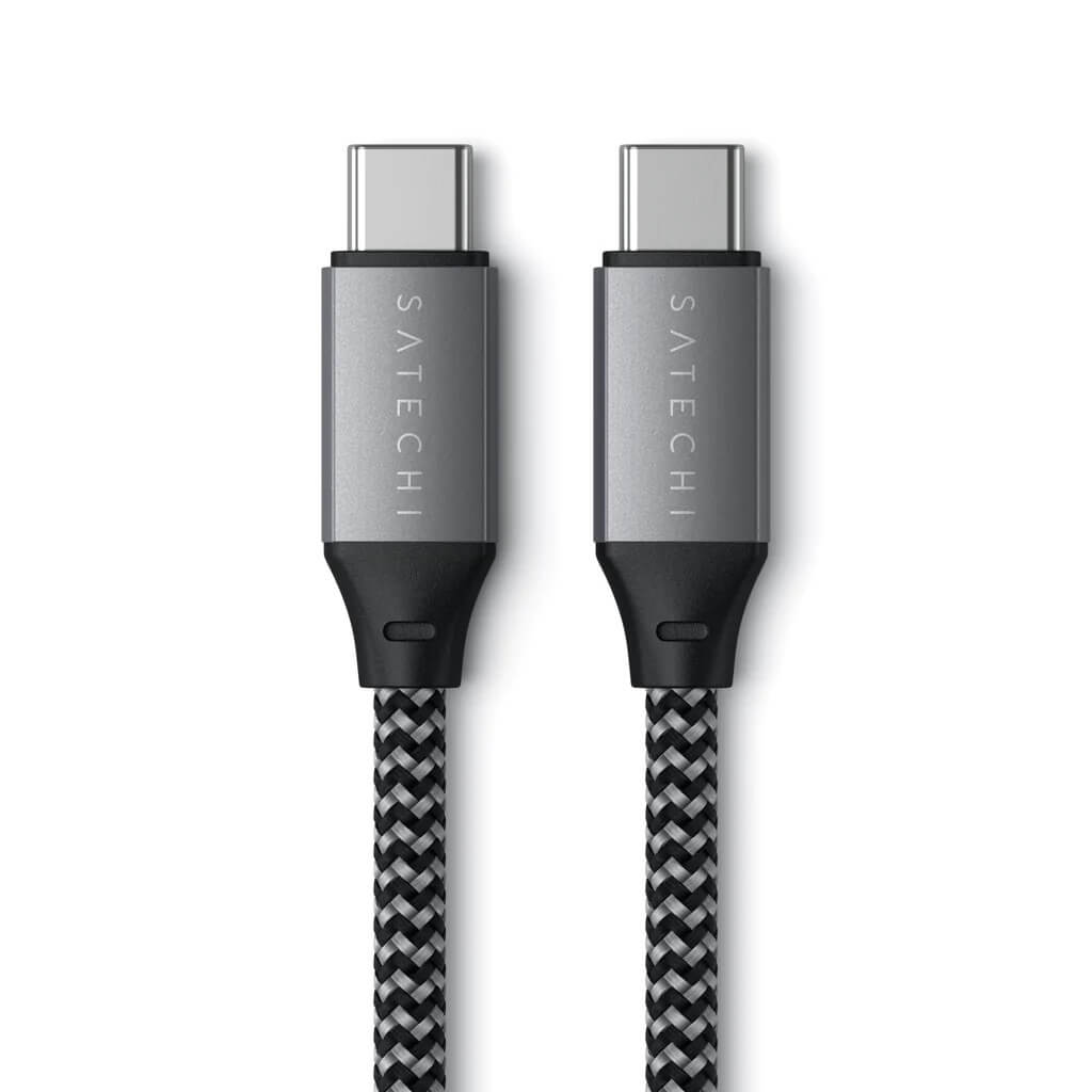Satechi – USB-C - USB-C 100W töltőkábel 2M - fekete, szürke - iSTYLE HU