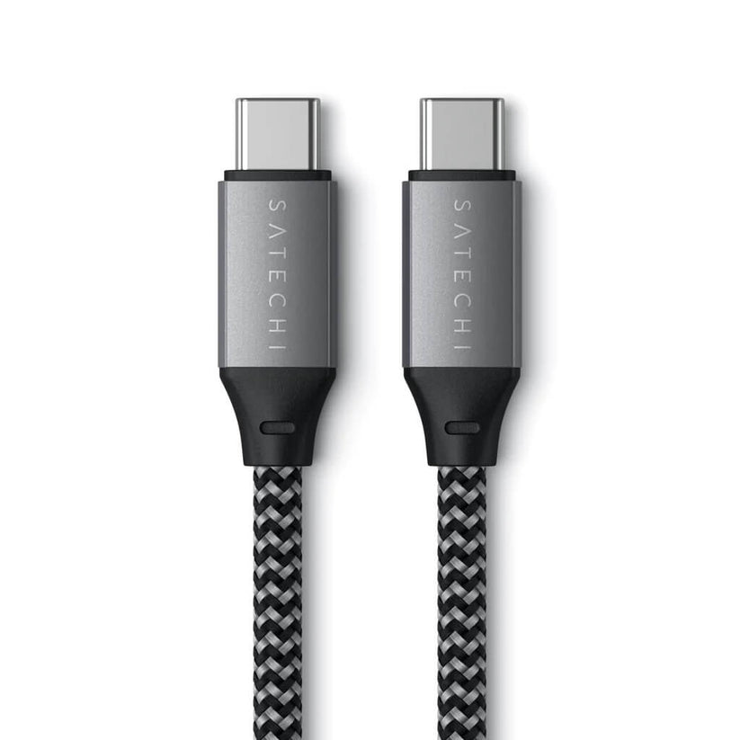 Satechi – USB-C - USB-C 100W töltőkábel 2M - fekete, szürke - iSTYLE HU