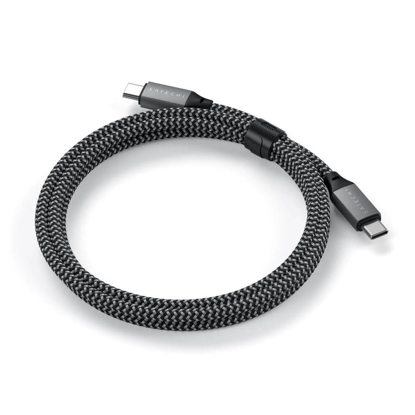 Satechi – USB-C - USB-C 100W töltőkábel 2M - fekete, szürke - iSTYLE HU