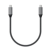 Satechi – USB4 C-To-C Braided Cable 40 Gbps 25cm - szürke - iSTYLE HU