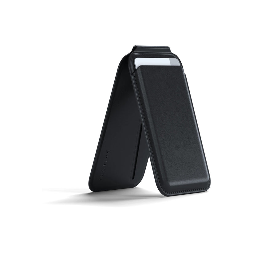 Satechi – Magnetic Wallet Stand vegán bőrből – fekete - iSTYLE HU