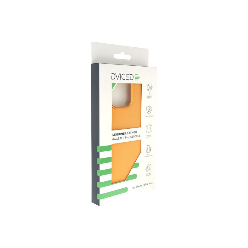 Dviced – MagSafe iPhone 16 Pro Max bőr tok - narancssárga - iSTYLE HU