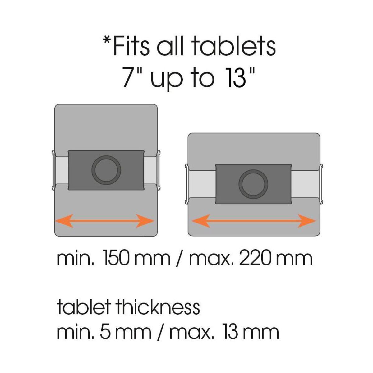Vogels – Fejtámlára rögzíthető 7-13" tablet tartó szett - iSTYLE HU