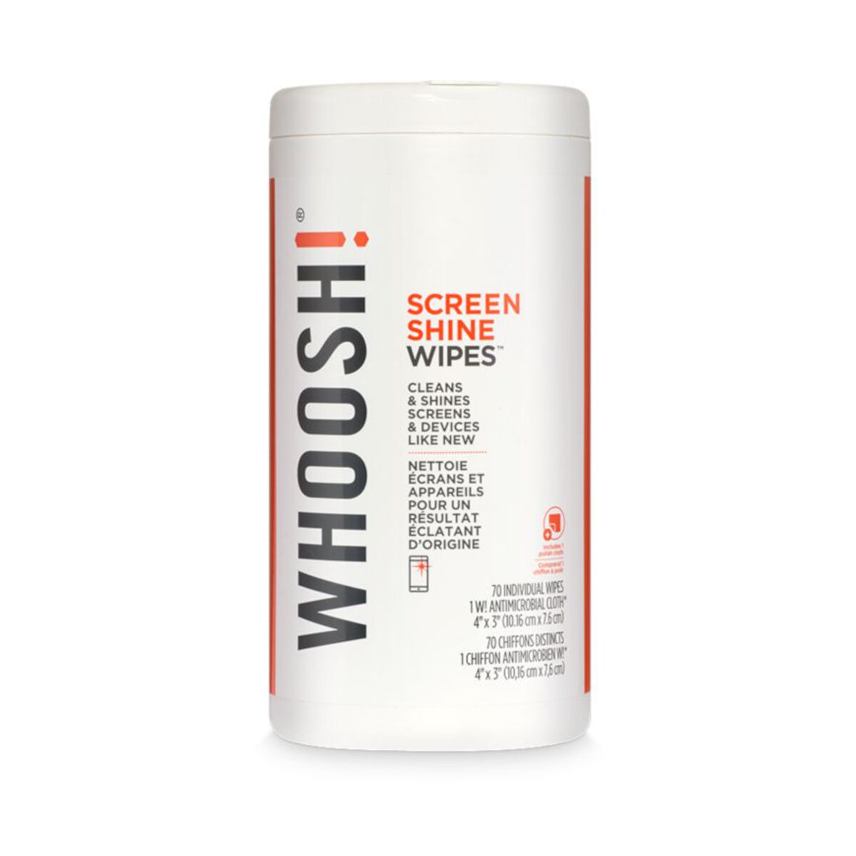 WHOOSH! – Kijelző törlőkendő (70 db) - iSTYLE HU