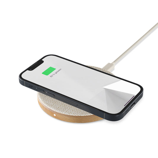 Woodcessories EcoPad for All Wireless Enabled Devices - Oak/Fabric - iSTYLE HU