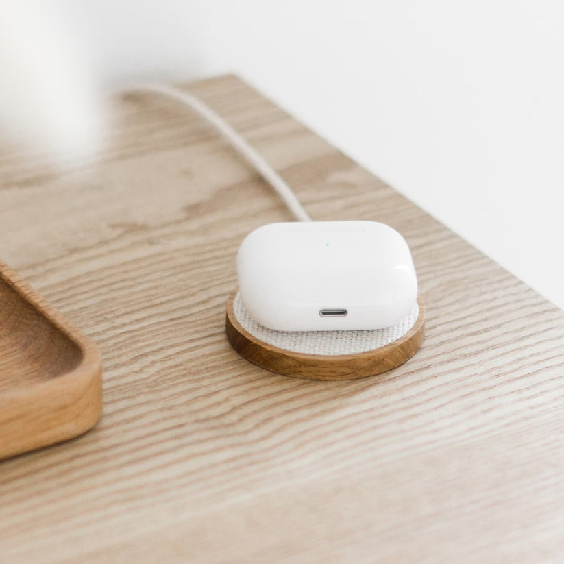 Woodcessories MagPad for All Wireless Enabled Devices - Oak/Fabric - iSTYLE HU