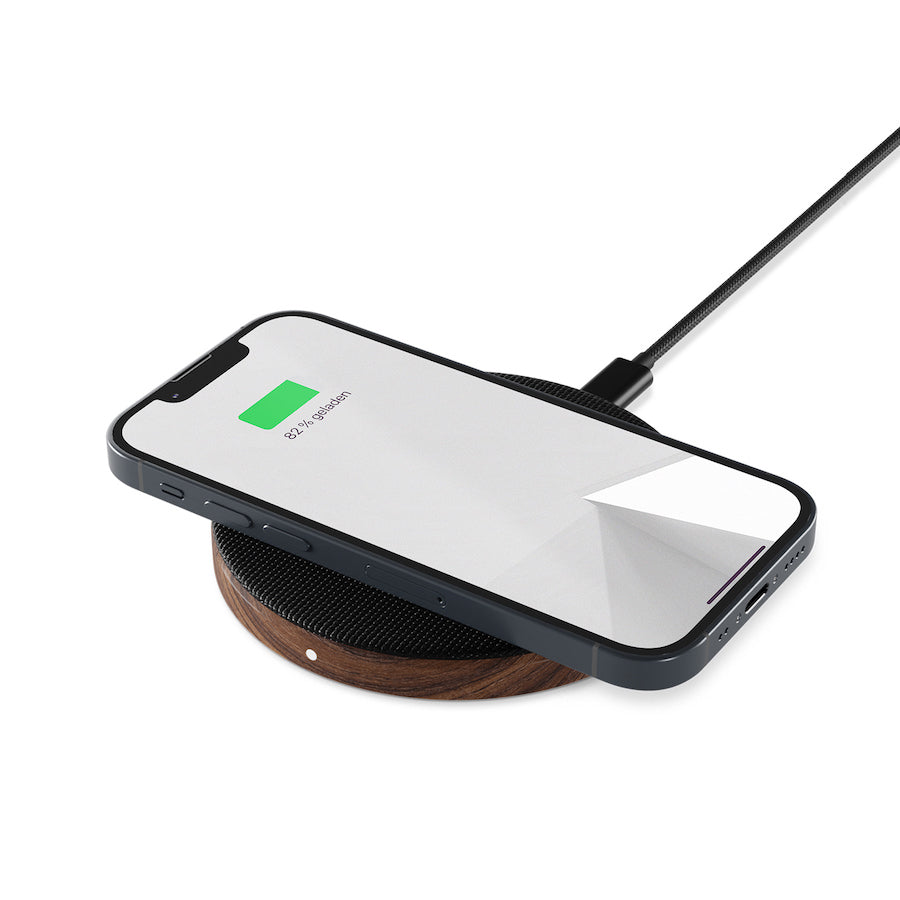 Woodcessories EcoPad for All Wireless Enabled Devices - Walnut/Fabric - iSTYLE HU