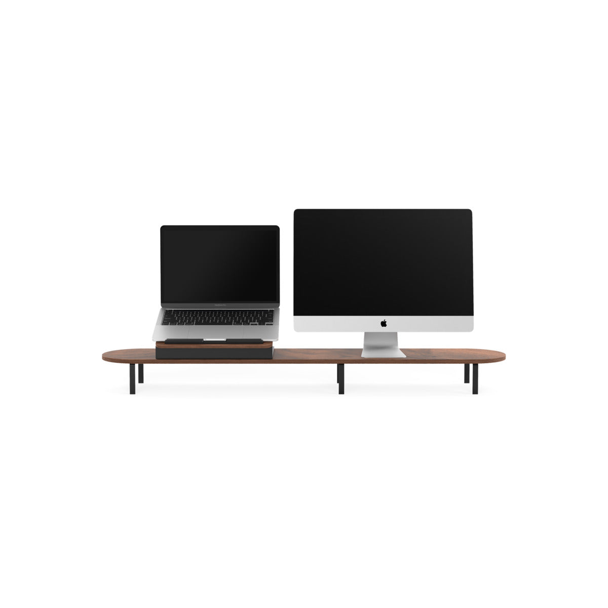 Woodcessories – Dupla Monitorálvány - dió - iSTYLE HU