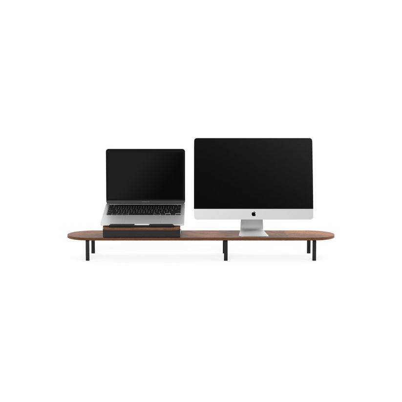 Woodcessories – Dupla Monitorálvány - dió - iSTYLE HU