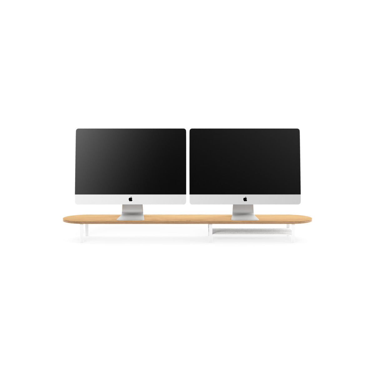 Woodcessories – Dupla Monitorálvány polccal - tölgy - iSTYLE HU