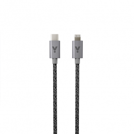 iSTYLE – Fonott USB-C Lightning kábel 1,2 m - asztroszürke