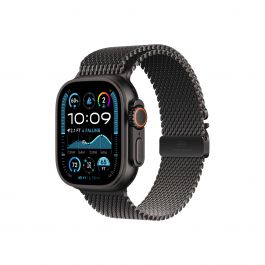 Apple – 49 mm-es fekete titán milánói szíj – L
