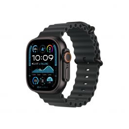 Apple Watch Ultra 2 GPS + Cellular – 49 mm-es fekete titántok, fekete óceán szíj