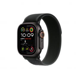 Apple Watch Ultra 2 GPS + Cellular – 49 mm-es fekete titántok, fekete terep pánt - M/L