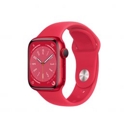 Apple Watch Series 8 GPS + Cellular – 41 mm-es (PRODUCT)RED alumíniumtok, (PRODUCT)RED sportszíj