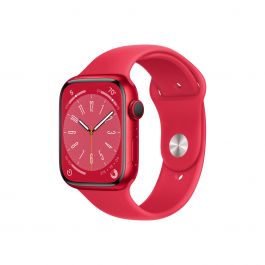 Apple Watch Series 8 GPS – 45 mm-es (PRODUCT)RED alumíniumtok, (PRODUCT)RED sportszíj