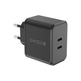 Dviced – Hálózati töltő 65W GaN - 2xUSB-C - fekete