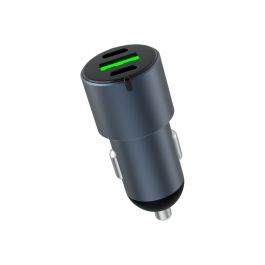 Dviced – Autós töltő 60W - 2xUSB-C + 1xUSB-A - szürke