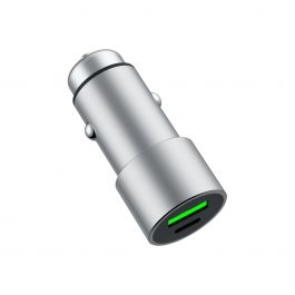 Dviced – Autós töltő 48W - 1xUSB-C + 1xUSB-A - metal