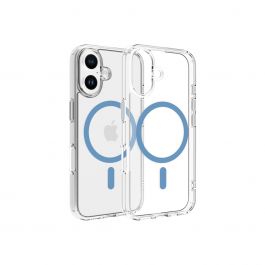 Dviced – MagSafe iPhone 16 tok - átlátszó, kék