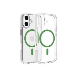 Dviced – MagSafe iPhone 16 tok - átlátszó, zöld