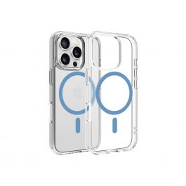 Dviced – MagSafe iPhone 16 Pro tok - átlátszó, kék
