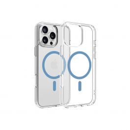 Dviced – MagSafe iPhone 16 Pro Max tok - átlátszó, kék