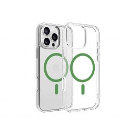 Dviced – MagSafe iPhone 16 Pro Max tok - átlátszó, zöld