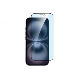 Dviced – iPhone 16 Plus kékfény-szűrős edge to edge edzett kijelzővédő üvegfólia applikátorral