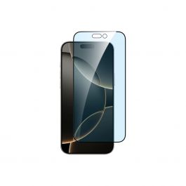 Dviced – iPhone 16 Pro Max kékfény-szűrős edge to edge edzett kijelzővédő üvegfólia applikátorral