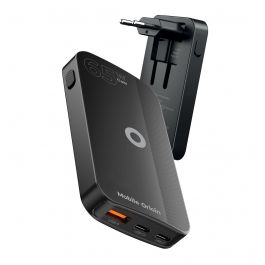 Mobile Origin – 65 Wattos GaN III Slim töltő dupla USB-C, simpla USB-A - fekete