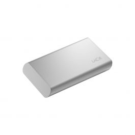 Lacie Portable SSD USB-C 1TB external portable SSD inc rescue service Moon Silver