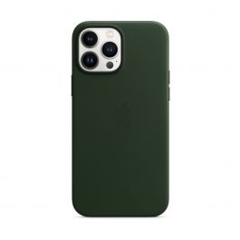MagSafe-rögzítésű iPhone 13 Pro Max-bőrtok – sötét mamutfenyőzöld