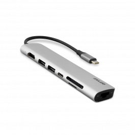 iSTYLE - USB-C MULTIMEDIA HUB (2020) - ezüst