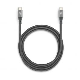 iSTYLE – Fonott USB-C kábel 1,8 m - asztroszürke