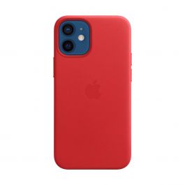 Apple – MagSafe-rögzítésű iPhone 12 mini-bőrtok – (PRODUCT)RED