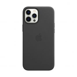 Apple – MagSafe-rögzítésű iPhone 12 Pro Max-bőrtok – fekete