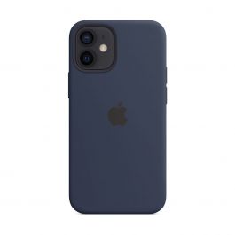 MagSafe-rögzítésű iPhone 12 mini-szilikontok – mély tengerészkék