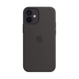 MagSafe-rögzítésű iPhone 12 mini-szilikontok – fekete