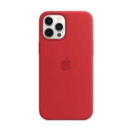 MagSafe-rögzítésű iPhone 12 Pro Max-szilikontok – (PRODUCT)RED