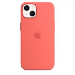 MagSafe-rögzítésű iPhone 13-szilikontok – pomelópink