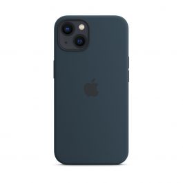 MagSafe-rögzítésű iPhone 13-szilikontok – mély indigókék