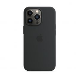MagSafe-rögzítésű iPhone 13 Pro-szilikontok – éjfekete