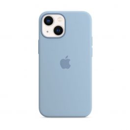 MagSafe-rögzítésű iPhone 13 mini-szilikontok – ködkék