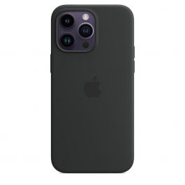 MagSafe-rögzítésű iPhone 14 Pro Max-szilikontok – éjfekete